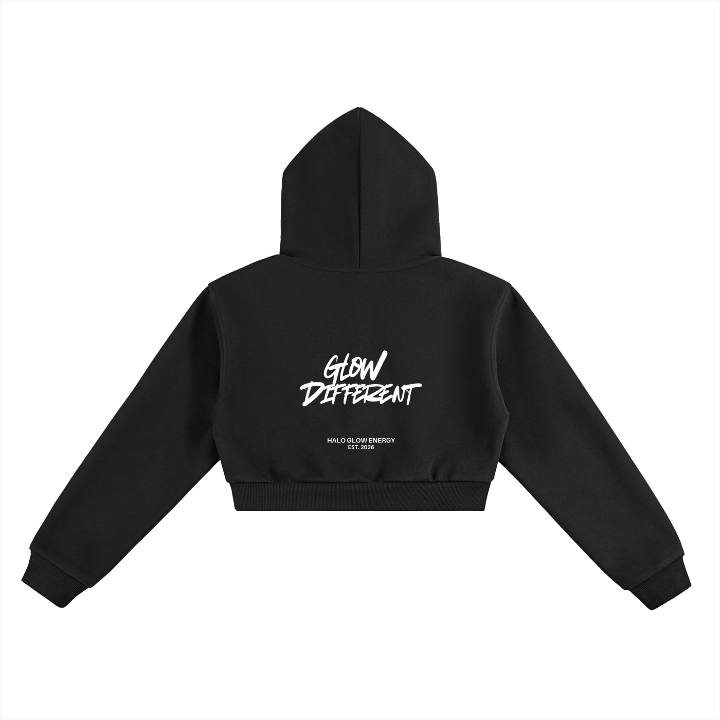 Halo Barbell Cropped Hoodie
