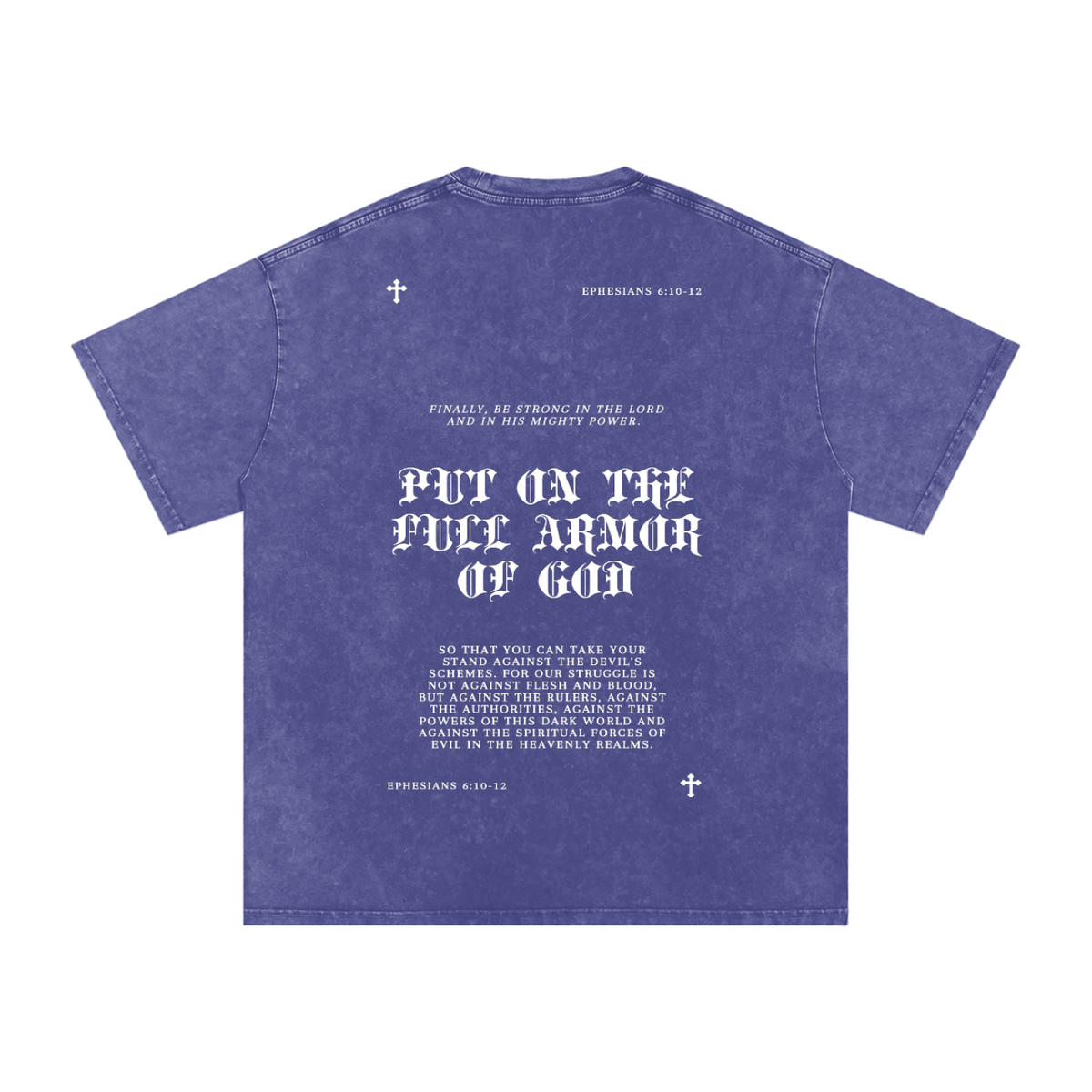 Armor of God Snow-Washed Oversized T-Shirt