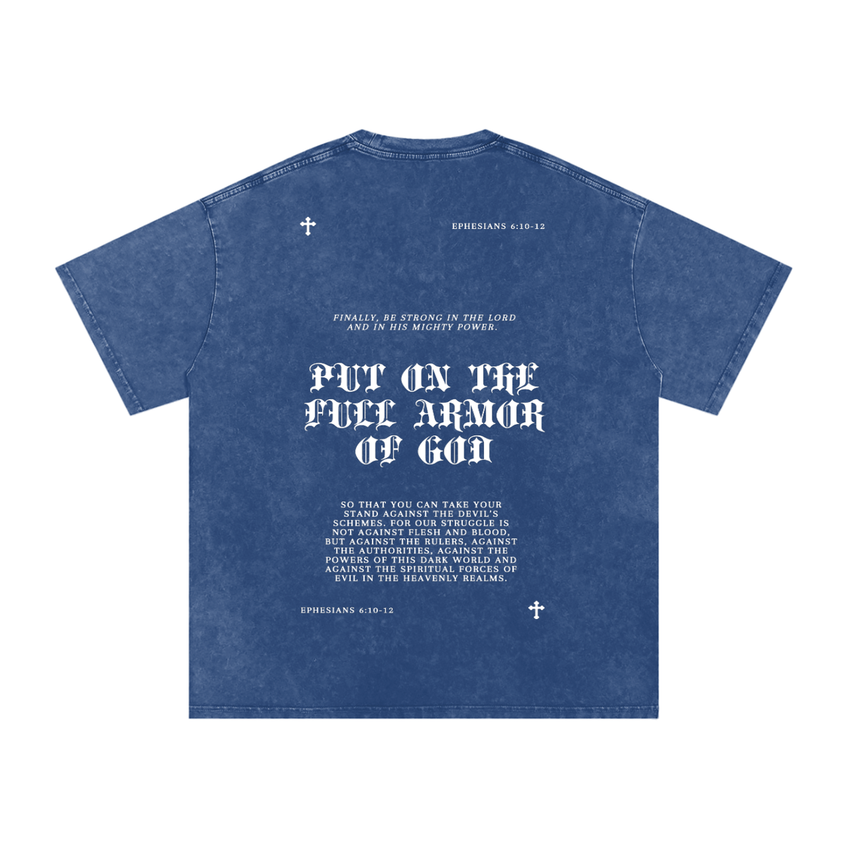 Armor of God Snow-Washed Oversized T-Shirt