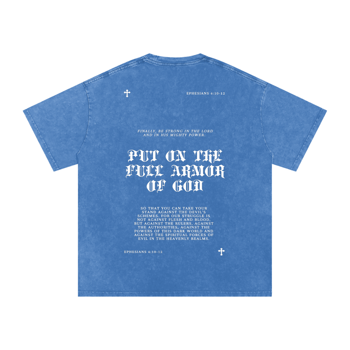 Armor of God Snow-Washed Oversized T-Shirt