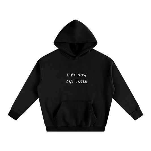 Lift Now Cry Later Oversize Fleeced Hoodie