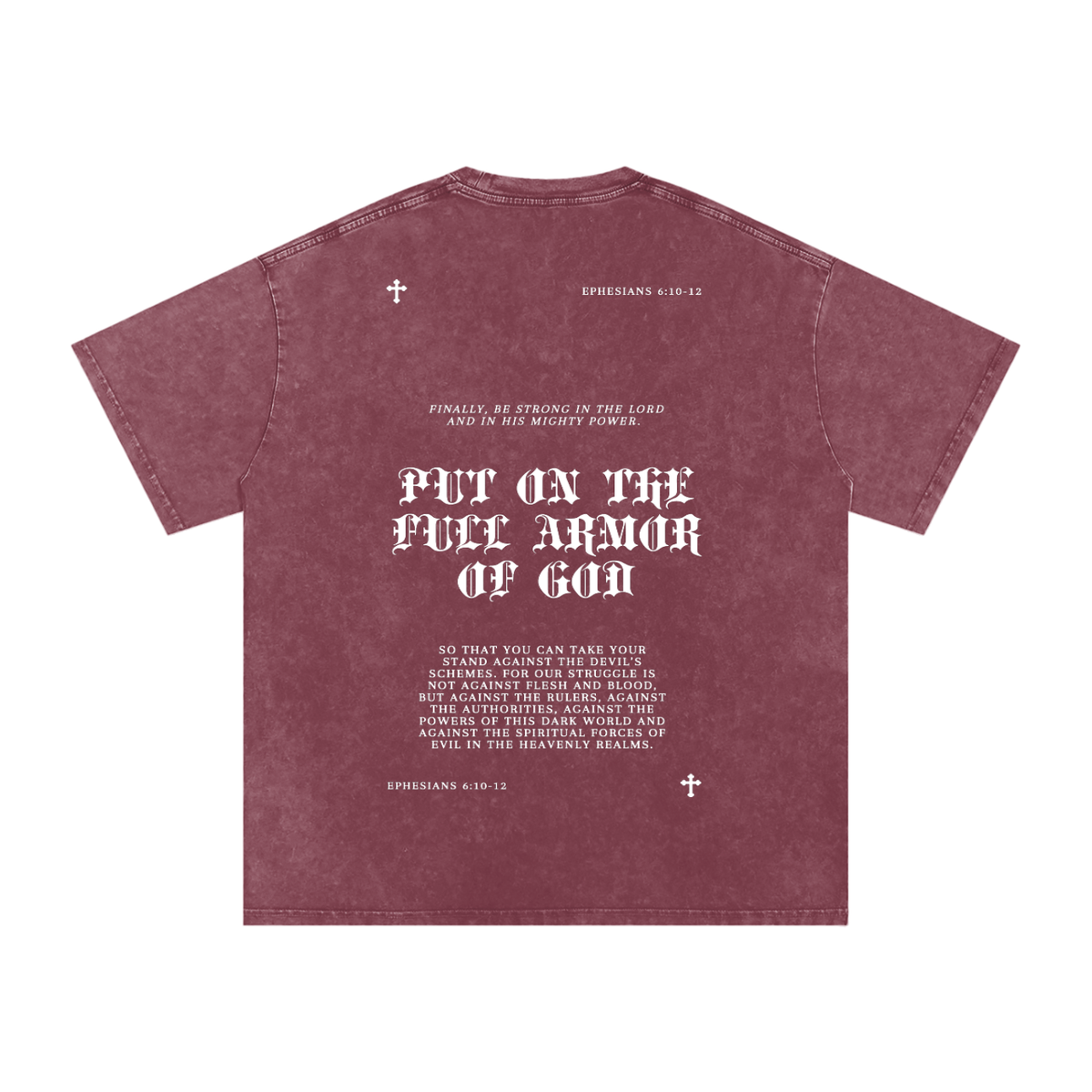 Armor of God Snow-Washed Oversized T-Shirt